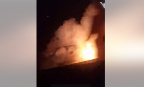 CORPO CARBONIZADO É ENCONTRADO DENTRO DE CARRO INCENDIADO EM RODOVIA DE PATO BRANCO